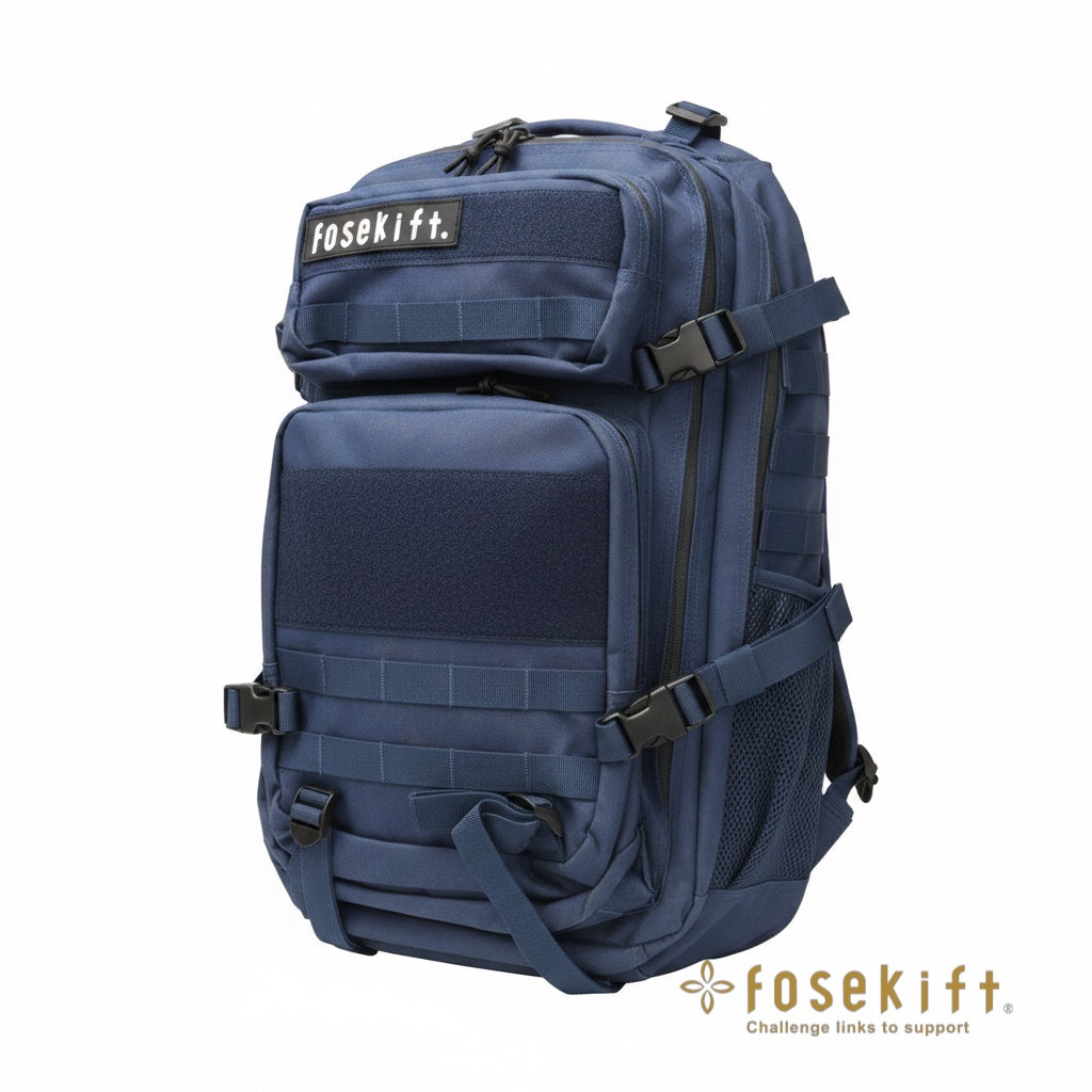 【FoseKift】スポーツリュック｜Navy × Black