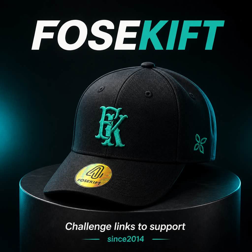 【FoseKift】No.16 BLACK × Turquoise Green FKロゴCAP｜数量限定