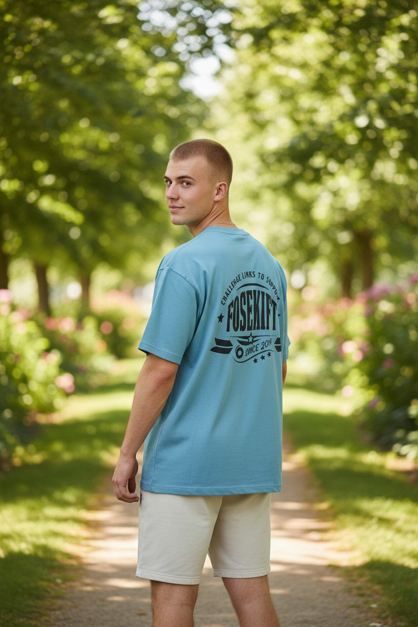 【FoseKift】LIMITED Tシャツ｜Light Blue｜半袖｜