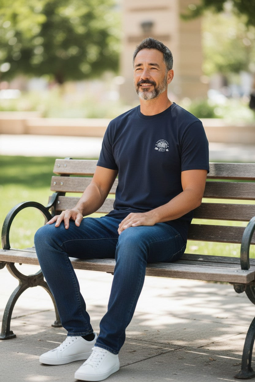 【FoseKift】Navy Tシャツ｜半袖｜