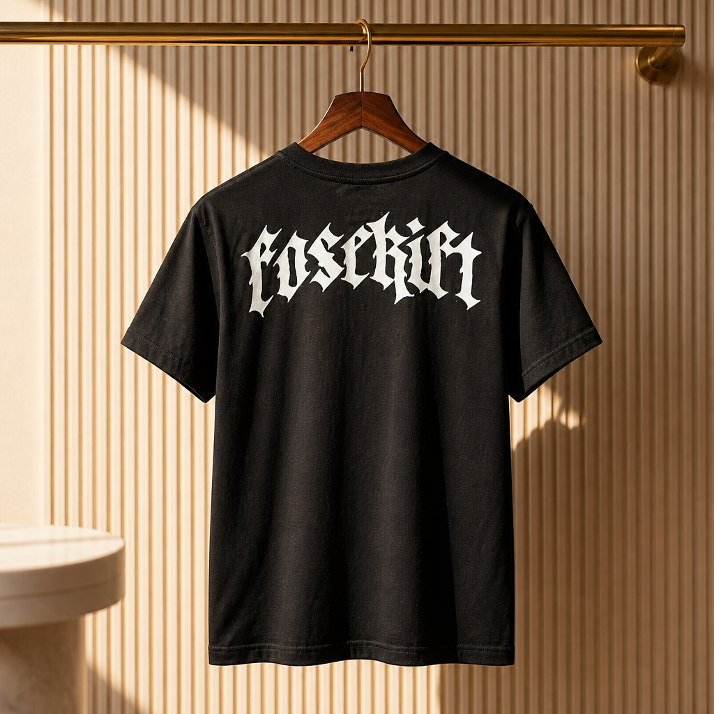 【FoseKift】BIG Tシャツ｜BLACK × WHITE｜オーバーサイズ