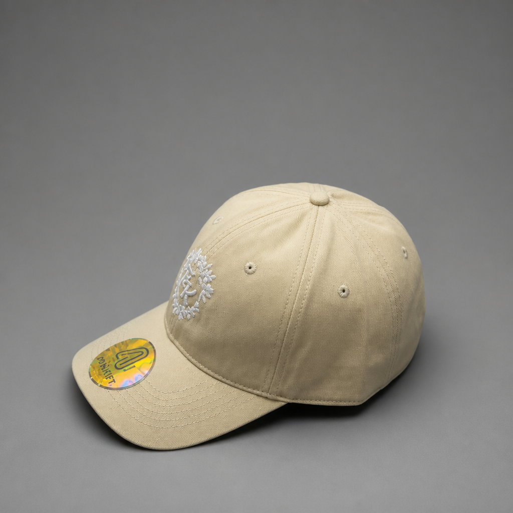 【FoseKift】CAP No.18｜FK桜刺繍キャップ｜ベージュ