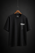 【FoseKift】ペイントロゴTシャツ｜BLACK｜オーバーサイズ