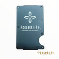 【FoseKift】 マネークリップ付きクレジットカードケース｜ブラック/シルバー