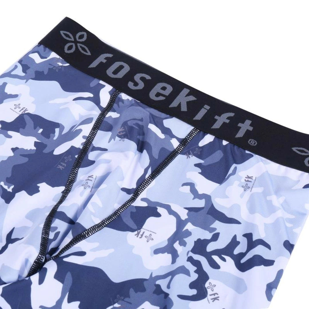 【FoseKift】 レディース カモフラージュ ロングスパッツ