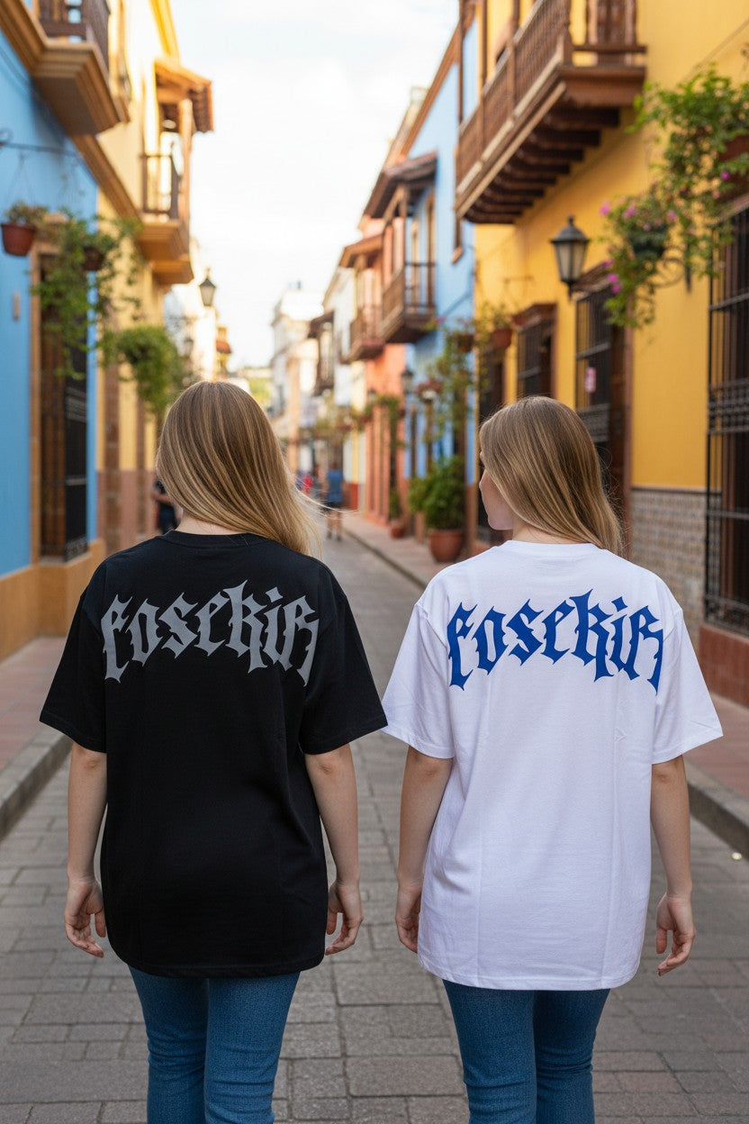 【FoseKift】BIG Tシャツ｜BLACK × WHITE｜オーバーサイズ