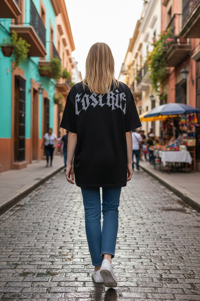 【FoseKift】BIG Tシャツ｜BLACK × WHITE｜オーバーサイズ