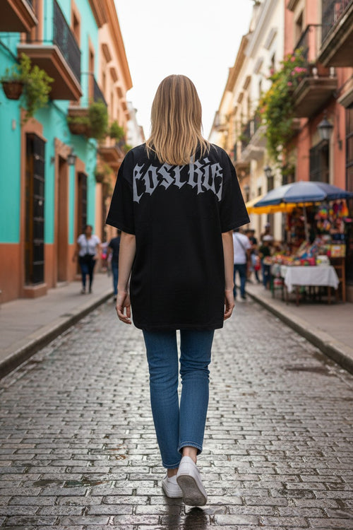 【FoseKift】BIG Tシャツ｜BLACK × WHITE｜オーバーサイズ