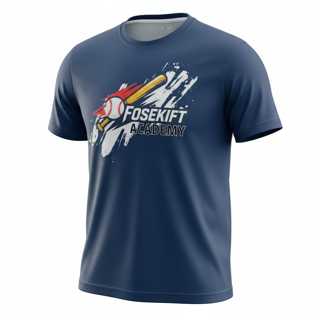 【FoseKift】 昇華プリントTシャツ｜Navy・Beige・Light Blue