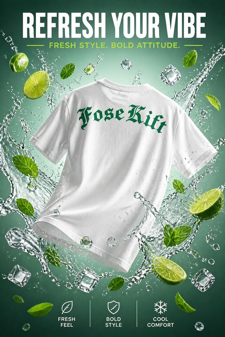 【FoseKift】四葉 BIG Tシャツ｜オーバーサイズ