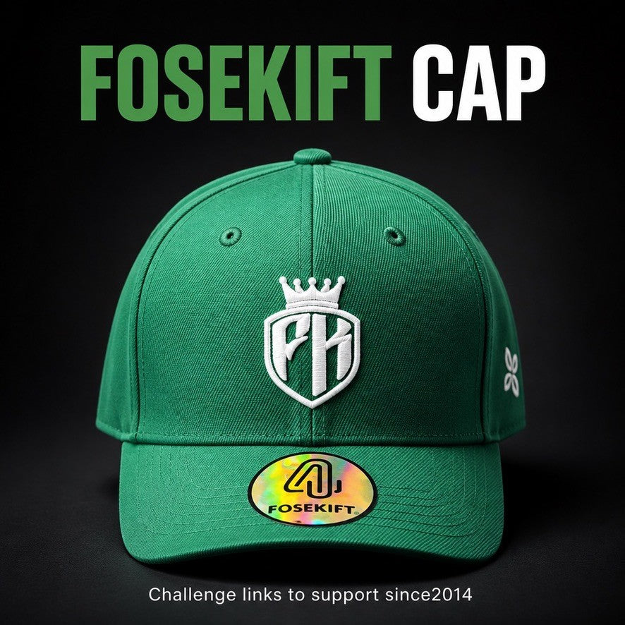 【FoseKift】 No.17 Green CAP｜FKクラウンロゴ刺繍