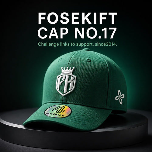 【FoseKift】 No.17 Green CAP｜FKクラウンロゴ刺繍