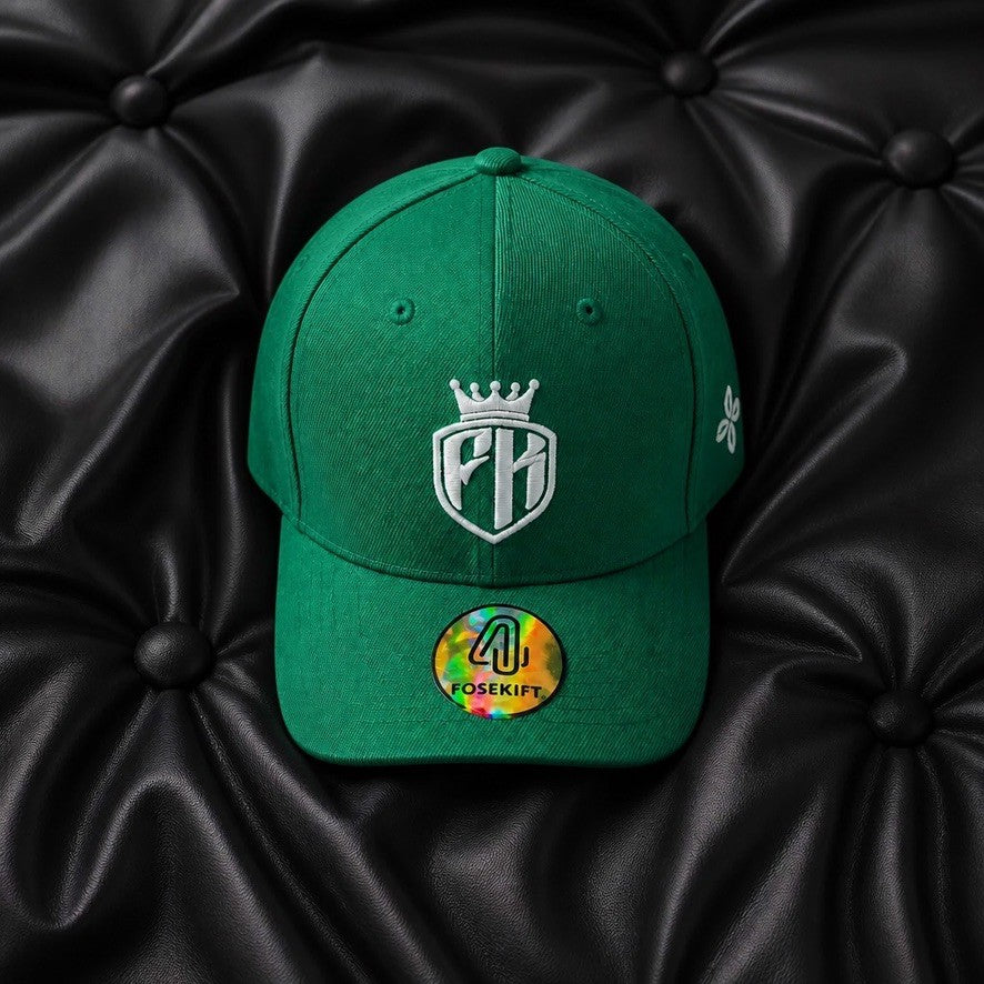 【FoseKift】 No.17 Green CAP｜FKクラウンロゴ刺繍