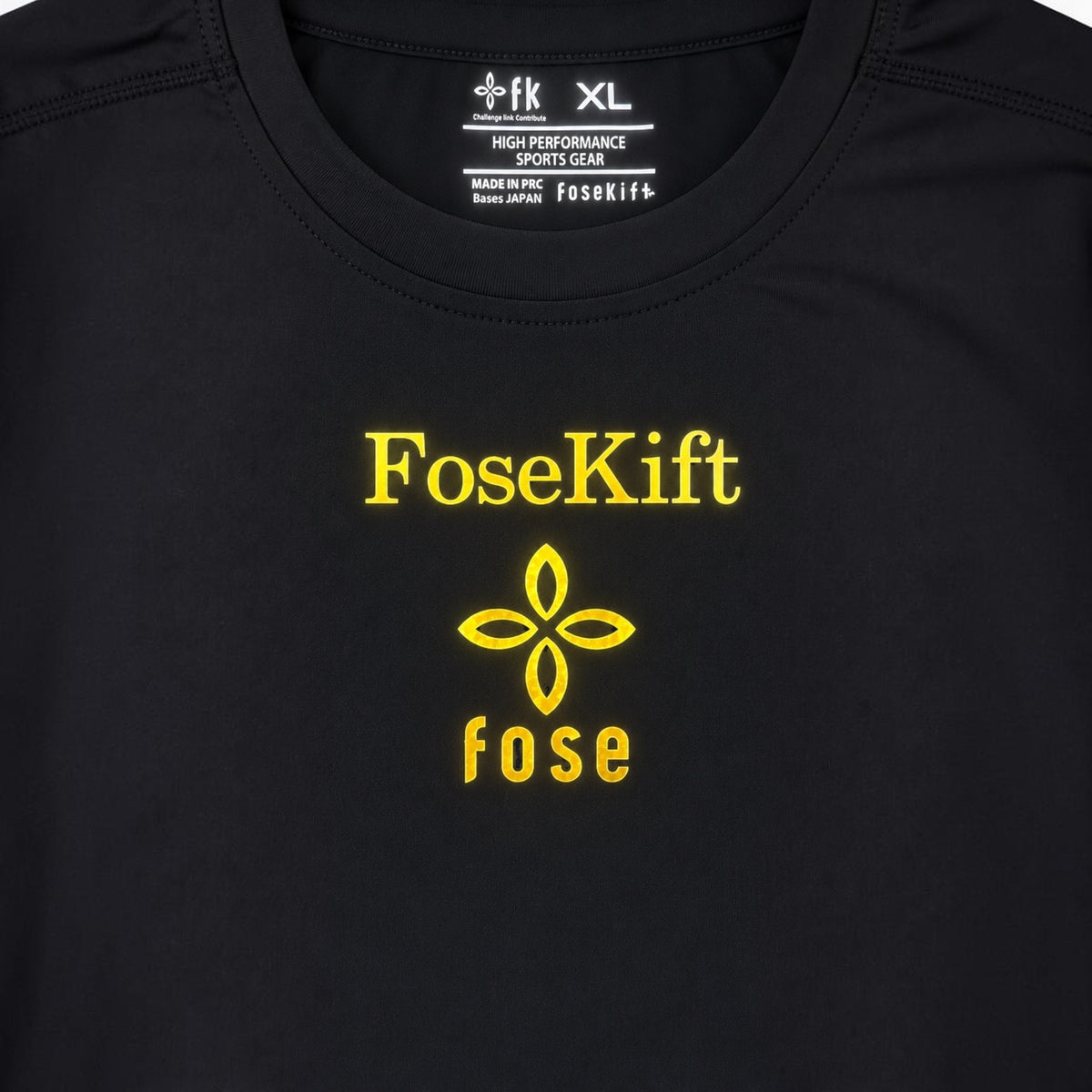【FoseKift】野球用 丸首長袖アンダーシャツ｜吸汗速乾・快適フィット